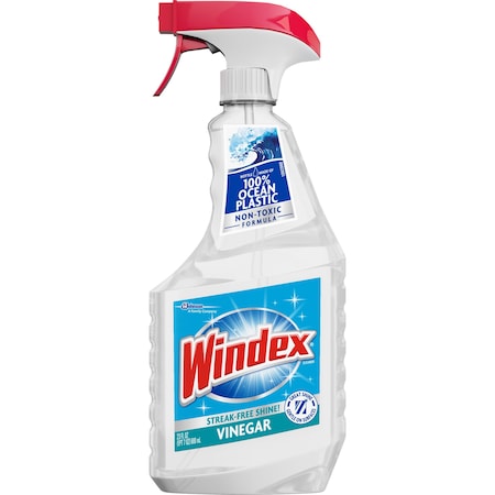 Windex Multi-Surface Cleaner, Vinegar, 23oz, Clear 8PK SJN312620CT